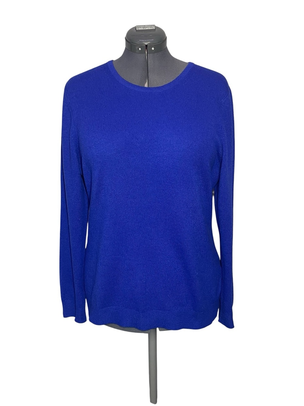 Charter Club Luxury Pure Cashmere Crewneck Sweater Size XL Blue Long-sleeve L/S
